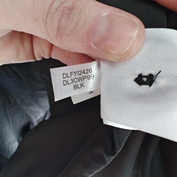 DKNY Wool Blend Over Coat XXL Black Longline Button Front Stand Collar Jacket - Picture 12 of 13